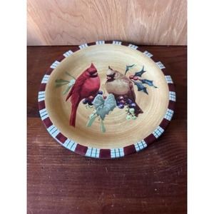 Lenox Winter Greetings Everyday 8.5" Salad Plate ~ Cardinal ~ New